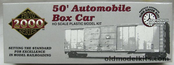 Life-Like HO Proto 2000 Series 50' Automobile Box Car - (Partially Factory Assembled), 30319 plastic model kit